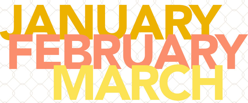 social media content ideas for january february march